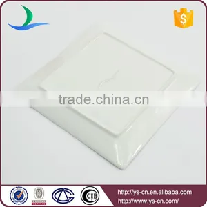 New Product Square Shape White Catering Ceramic Plate thumbnail-4