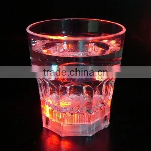Multi Color Change LED Luminous Glass Plastic Cup Cup Tumbler Drinkware for KTV Bar Promotion thumbnail-1