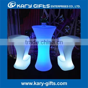 Color Changing High Event Tall LED Cocktail Table thumbnail-5