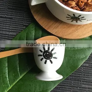 Ceramic Egg Holder With Printing Novelty Egg Holder Cooking Egg Holder thumbnail-3