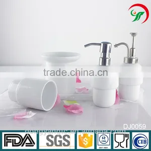 Factory Wholesale Custom Cheap Bath Set Ceramic Bathroom Accessories of Home thumbnail-1