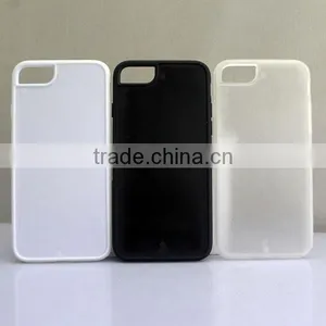Hot Sale TPU PC Mobile Phone Case With Groove on Backside for Iphone 7/7plus thumbnail-1