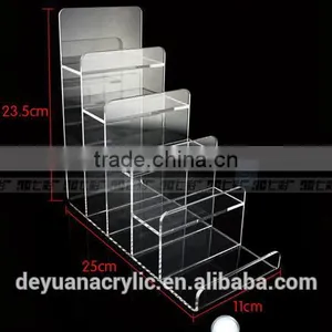 Elegant Transparent Acrylic Wallet Display Stand 4 Layer thumbnail-1