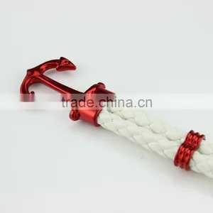 European and American Popular Anchor Bracelet for Men and Women Leather Bracelet thumbnail-3