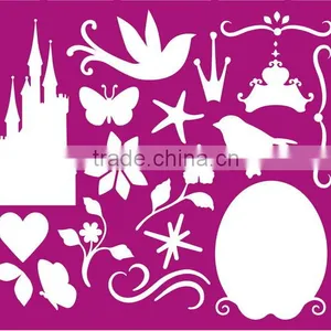 Beautiful Multi-patterned Plastic Drawing Stencil Designs Patterns thumbnail-1