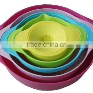 5pcs Plastic Lemon Juicer and Colaner in Mixing Bowl Set thumbnail-2
