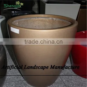 SJZJN 2639 Vietnam Garden Decor Fiberglass Glossy Earthy Pots & Planters thumbnail-3
