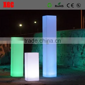 Wedding Pillars With LED Lighting, Square Pillar With Lighting Color Change thumbnail-1