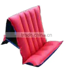 Chair Style Camping Red Infatable Rubber Air Bed M6021 thumbnail-1