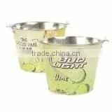 Gardning Good Looking Galvanized Zinc Metal Ice Bucket/body Full Color Painting Beer Bucket thumbnail-1