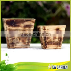 Wooden Ecologically Cheap Garden Decoration Rectangular Planter thumbnail-1
