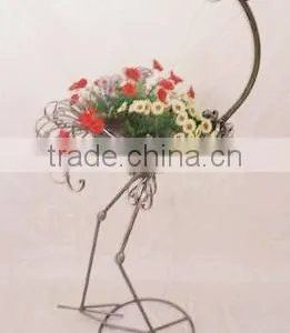 YS88005 Metal Bird Garden Pot of Flower Arragement Made in Xiamen With Size 18*11*41" thumbnail-1