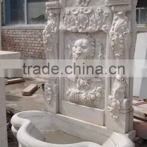 Marble Lion Head Wall Fountain thumbnail-3
