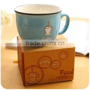 260ml 8oz Cute Printing Color Ceramic Coffee Mug With Gift Box thumbnail-1