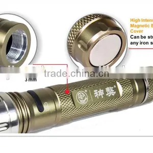 Outdoor Aluminum Rechargeable Flashlight With 4 Shifts and Magnet thumbnail-6