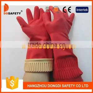 Yellow Latex Household Chemical Resistance Gloves thumbnail-1