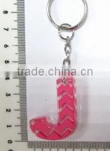 Promotion Alphabet Key Chain, Plastic Letter Key Chain With Printing, Personalized Letter Key Chain thumbnail-3