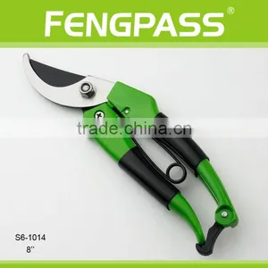 S6-1014 8'' PP +TPR Handle With Stainless Steel Classical Good Quality and Good Useful Garden Scissors thumbnail-1