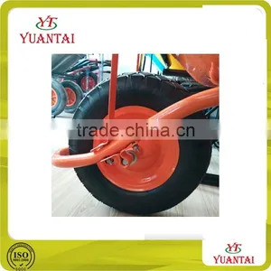 Wheel Barrow, Garden Tool Cart, Hand Trolley Use Air Wheel Cart Wheel PU Foam Flat Free Pneumatic Solid Rubber Caster Wheel thumbnail-1