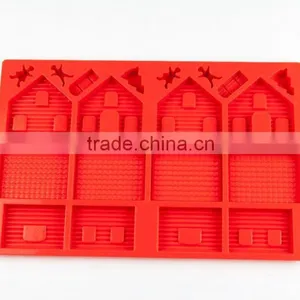 11200 Gingerbread House Shape Silicone Cake Mold thumbnail-3