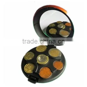 Metal Euro Coin Purse Holder Wallet Dispenser With Mirror thumbnail-1