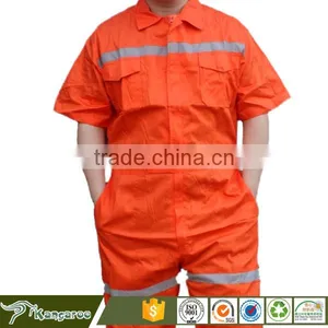 100% Cotton Short Sleeve Lightweight Summer Coveralls For Men thumbnail-1