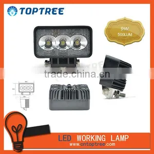 Led Work Light 12v/24v 9W Off Road LED Working Lamp for Suv, Truck, Ambulance and Recovery Vehicles thumbnail-1