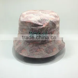 Wide Brim Printed Bucket Hat Custom Double Sided Hat Reversable Hat thumbnail-3