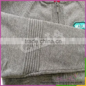 High Quality Custom Shaped Fashion 100% Cotton Kid Coat Sweater With Zipper thumbnail-4