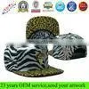 Metal Plate Custom Flat Brim Snapback Hat Wholesale thumbnail-1