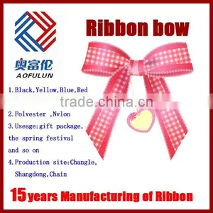 25mm Scottish Rosette Ribbon Bow thumbnail-1