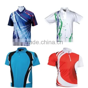 High Quality 100% Polyester Cool Men Polo T-shirt, Custom Made Printing t Shirts thumbnail-2