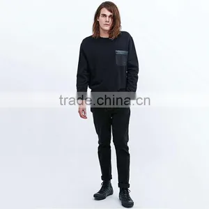 OEM Winter Chest Zipper Pocket Hoodies Mens Hoodie Wholesale thumbnail-3