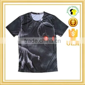 High Quality Oem Design Men Clothing All Over Sublimation Printing Custom T-shirt thumbnail-1
