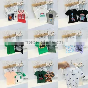 Boutique Children's Clothing Cartoon O-neck T-shirt Boys Korean Printing Pure Cotton T-shirt thumbnail-1