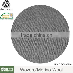 Wool Poly Blend Fabric Wholesale, 300g/m Wool Suit Fabric thumbnail-1