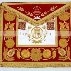 Masonic Grand Officers Bullion Wire Hand Embroidered Apron thumbnail-1
