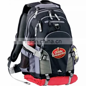 High Sierra Loop Backpack - Has Multi-compartment Design, Zippered Media Pocket With Headphone Port and Comes With Your Logo thumbnail-1