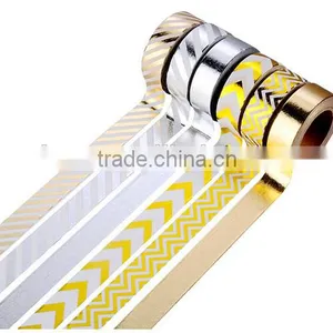 6 Colors Washi Tape One Set Adhesive Washy Tape Gold Stamping Tape thumbnail-2