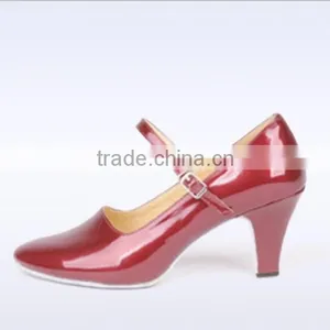 Latest Style Medim Heel Lady Ballroom Dance Shoes thumbnail-4