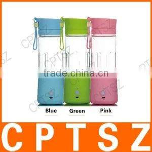 Portable Electric Juice Cup Silicone Drinking Water Bottle 380ml Can Charge Automatic Liquid Coffee Mixer Canecas Drinkware thumbnail-1