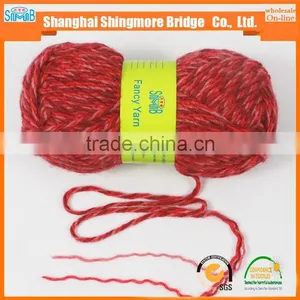 China Supplier Wholesale Wool Acrylic Blended Fancy Yarn for Knitting Sacrf With Cheap Price thumbnail-1