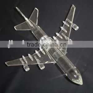 New Arrival Crystal Plane Model Crystal Airplane Aircraft Model thumbnail-1
