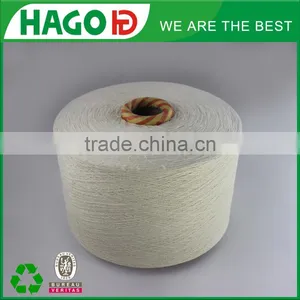 NM34 TEX29.5 Ecru Knitting Recycled Cotton Fabric Yarn for Weaving in Stock thumbnail-1