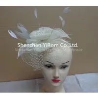 Sinamay Fascinator/church Fascinator/ Kentucky Derby Fascinator/ Bridal Fascinator thumbnail-1