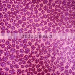 Free Sample Available Fluorescence Color Leopard Grain Glitter Fabric thumbnail-2