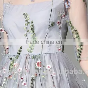 Wholesale High Quality Hand Embroidery Designs for Girls Dress Hollow Section Sexy Maxi Dress thumbnail-6