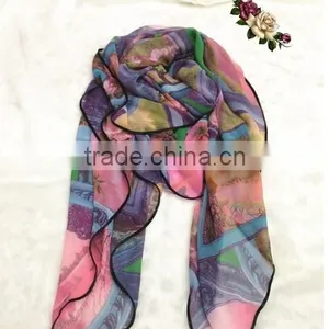 PRINTED POLYESTER SCARF thumbnail-6