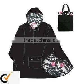 Manufacturer High Quality Polyester Double Layer Rain Poncho Breathable and Durable Rain Coat thumbnail-1