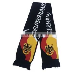 Acrylic Knit Spandex Scarf and Custom Jacquard 100%Acrylic Football Scarf Soccer Scarf thumbnail-1
